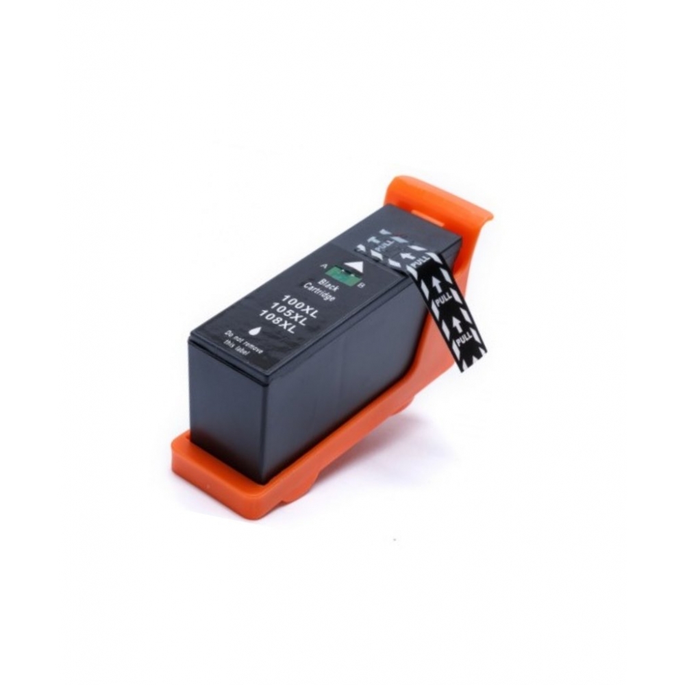 Cartucho Compatível com Lexmark 100xl 105 108xl Preto para S305 S308 S405 S408 Pro 205 22ml