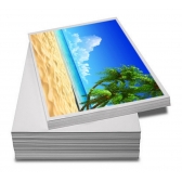 100 Folhas Papel Foto Dupla Face 180g A3 Á Prova Dagua - Branco