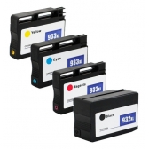 Kit 4 Cartuchos Compatível com HP 932xl 933xl Para 7110 7100 7610