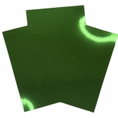 10 Folhas Papel Lamicote Laminado Verde 1 Face 250g A4