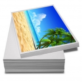 100 Folhas Papel Foto Glossy Dupla Face 120g A3 Á Prova D´agua - Branco