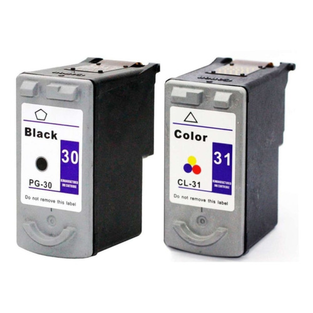 Par Cartucho De Tinta Compatível com Canon Pg30 + Cl31 para Ip1900 1800