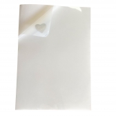 10 Folhas Papel Vinil Filme Adesivo Leitoso Prova D´agua 150g A4 - Branco