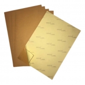 100 Papel  Kraft Adesivo 80g A4 Á Prova Dagua - Marrom