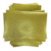 Papel Glitter A4 - 180g - Dourado - 5 Folhas