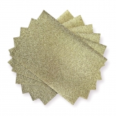 Papel Glitter A4 - 180g - Dourado - 5 Folhas